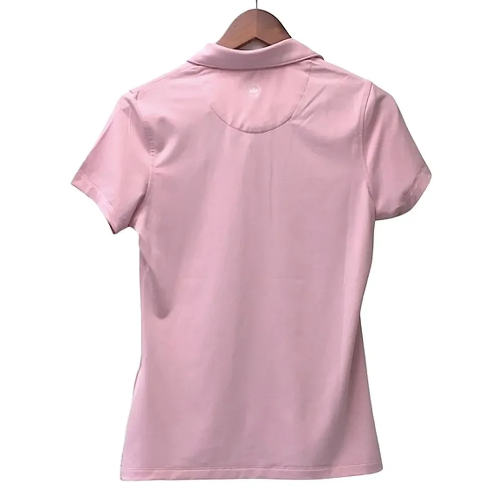 Peter Millar Pink Polo Shirt XS Short Sleeve Gold Performace Top - Picture 4 of 7